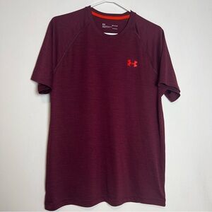 Under Armour Men's Tech 2.0 Textured Training Tee - Maroon/Burgundy - Size Med